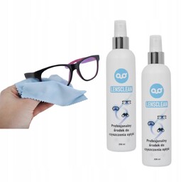 Lensclean, Zestaw Do Czyszczenia Okularów Ekranów Środek, 2x500ml