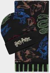 Czapka Zimowa + Szalik Harry Potter Zestaw Prezentowy