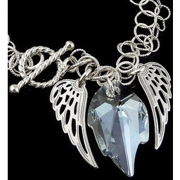 Kryształy Bransoletka Angel Wing Srebro