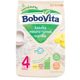 BoboVita Kaszka mleczno-ryżowa wanilia bezglutenowa bez dodatku cukru