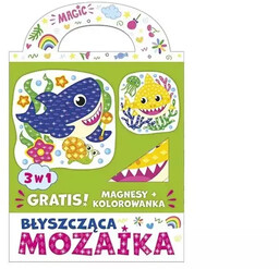 Błyszcząca mozaika 3w1 - Kolorowe rekiny - Ranok-Creative