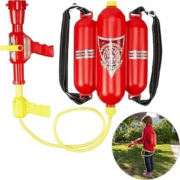 Relaxdays 10027680, Red Firefighter Water Blaster, zbiornik 2,5