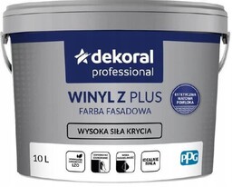 Farba Fasadowa Winyl Z Plus Biały 10L Dekoral