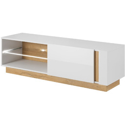 Szafka RTV Arco G Biały Połysk 138 cm