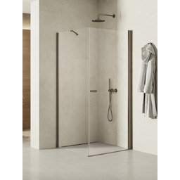 New Trendy New Soleo Gunmetal Brushed 100x100x195 cm