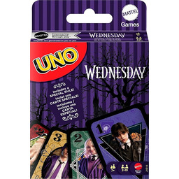 Mattel Games Mattel Karty UNO Wednesday Towarzyska gra