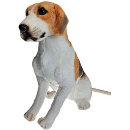 Pies duży pluszak jak żywy dla dzieci maskotka