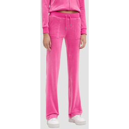 JUICY COUTURE Różowe damskie spodnie welurowe Del Ray
