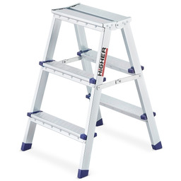 Drabina domowa schodki dwustronne HIGHER 2x3 S-1203