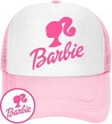 CZAPKA Z DASZKIEM BARBIE DLA DZIECI SIATKA RÓŻOWA