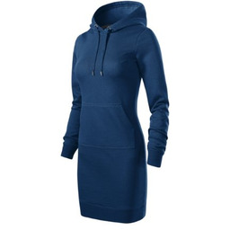 Sukienka SNAP z kieszenią kangurka Bawełna Terry Malfini