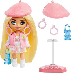 Barbie Extra Mini Minis Lalka Różowa bejsbolówka Mała