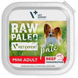 Raw Paleo beef Pate mini Adult alu tray
