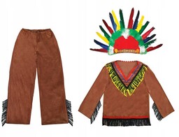 Kostium Indiański Pióropusz Indianina 98-110