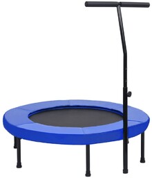 vidaXL, Trampolina fitness z uchwytem i nakładką zabezpieczającą,