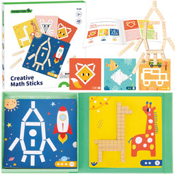 TOOKY TOY Układanka Gra Logiczna Łamigłówki Klocki Magnetyczne