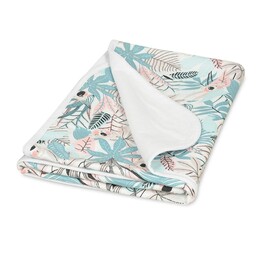 Babymatex Kocyk bawełniany dwustronny 75x100 dżungla koala biały