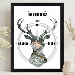 Plakat personalizowany ze zdjęciem w ramce z nadrukiem