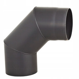 Kolano spalinowe fi 130 mm KS130/90-CZ2 stałe