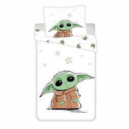 Pościel Star Wars Baby Yoda biała Jerry Fabrics