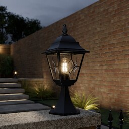 Zewnętrzna Lampa Elstead, Norfolk, czarny, metal