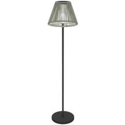 Lampa solarna stojąca Outsunny 33x135cm, czarno-szara