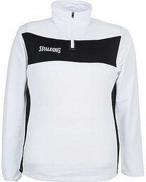 Spalding Dorośli Evolution II 1/4 Zip Top, biały/czarny,