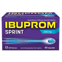 IBUPROM SPRINT 200mg, 40 kapsułek