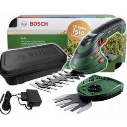 Bosch Isio Nożyce Akumulatorowe Do Krzewów Żywopłotu Trawy