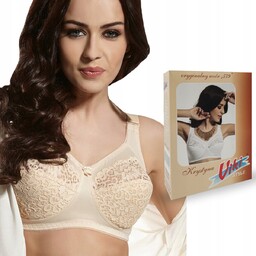 Biustonosz Viki 579 Krystyna Beżowy , 100B