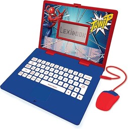 Lexibook, Spider-Man, Edukacyjny i Dwujęzyczny Laptop Angielski, Polski,