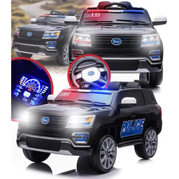 Auto Na Akumulator Dla Dzieci Policja Migoczące Światła