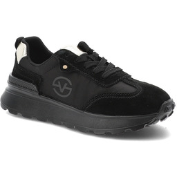 Vinceza Czarne Sneakersy Sportowe Obuwie Damskie
