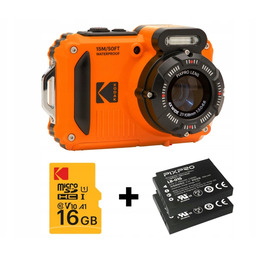 Aparat Kodak WPZ2 Pomarańczowy 2 baterie karta pamięci