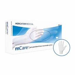 mCARE rękawice diagnostyczne lateksowe r. XL Rękawiczki lateksowe