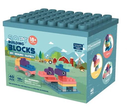 SOFT blocks - miękkie klocki konstrukcyjne 40 elementów