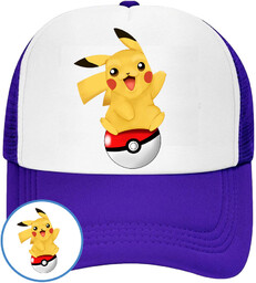 CZAPKA Z DASZKIEM POKEMON PIKACHU DLA DZIECI SIATKA