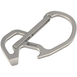 Karabińczyk CIVIVI Click Carabiner Keychain Multi-Tool, Gray Titanium