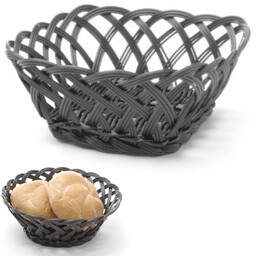 Koszyk pojemnik na owoce warzywa pleciony okrągły -