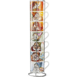 Egan 7-częściowy zestaw porcelanowych filiżanek do kawy siedmiu