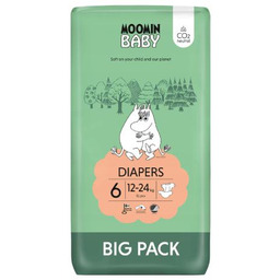 MOOMIN BABY Diapers Pieluszki ekologiczne 6 (12-24kg), 51szt.