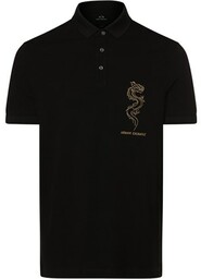 Armani Exchange Męska koszulka polo Mężczyźni Bawełna czarny