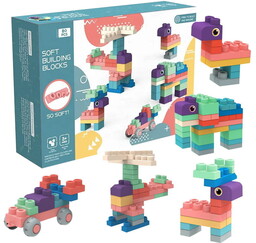 SOFT blocks - miękkie klocki konstrukcyjne 80 elementów