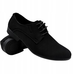 Buty Wizytowe Młodzieżowe Półbuty Chłopięce Skórzana Wkładka 39