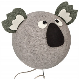 Ręcznie robiona Lampka nocna Do pokoju Koala Cotton