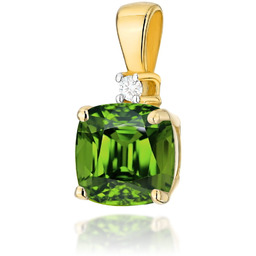 Złota zawieszka wisiorek Z003 Oliwin 1,00ct żółte złoto