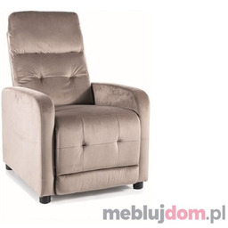 Fotel relaksacyjny OTUS VELVET Signal Ciemny beż