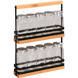 Kesper Organizer na przyprawy, szklane pojemniczki 100 ml