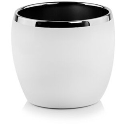 Osłonka ceramiczna kula biało-srebrna 23 cm