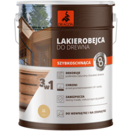 Lakierobejca do drewna szybkoschnąca 5 l dąb jasny